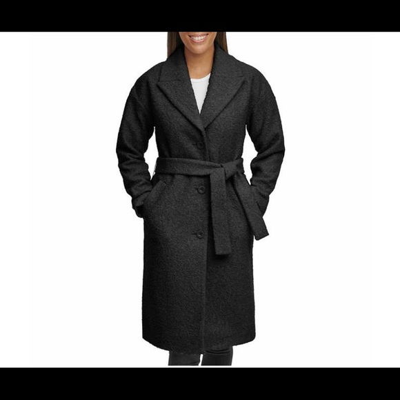 New Kenneth Cole Ladies' Boucle Wrap Coat - Picture 1 of 12